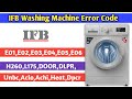 IFB Washing Machine All Error Code | ifb washing machine error code list | #semobile