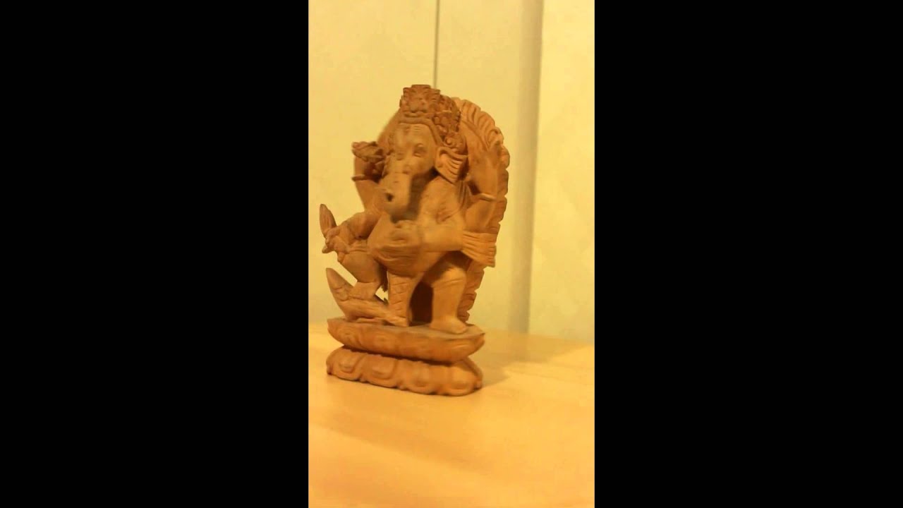 Wooden Ganesha - 4 Hands