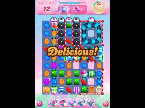 Candy Crush Saga Level 4390 Get 3 Stars, 20 Moves Complete