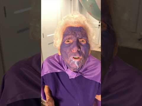 Granny tries the Grimace shake 😈