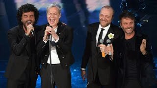 SANREMO 2018 - NEK,  MAX PEZZALI FRANCESCO RENGA CANTANO STRADA FACENDO