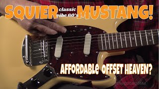 Video thumbnail for Fender Squier Classic Vibe 60's Mustang Review by The Guitaristas