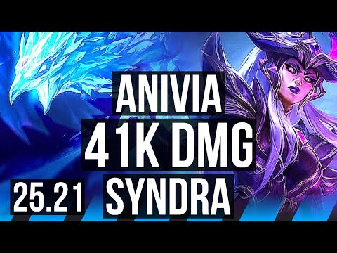 ANIVIA vs SYNDRA (MID) | 41k DMG, Godlike, 12/4/10 | EUW Master | 25.21
