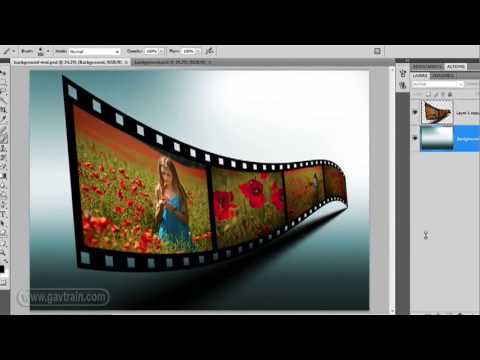 Photoshop | 3D Film Strip Effect