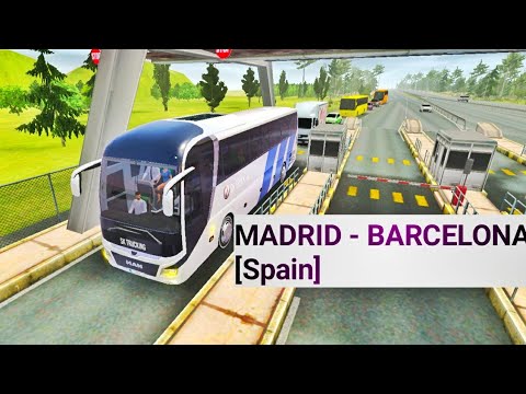 MADRID to BARCELONA SPAIN  BUS SIMULATOR ULTIMATE TOUR | Android Bus Driving Game