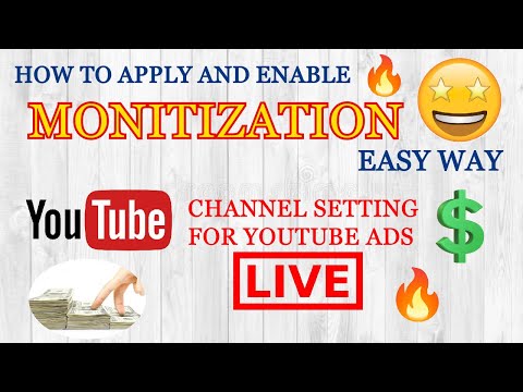 How to Apply and enable Monitization for Youtube  videos | channel setting for adsense urdu/hindi