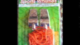 CLD Brands Referees Whistles with Lanyards