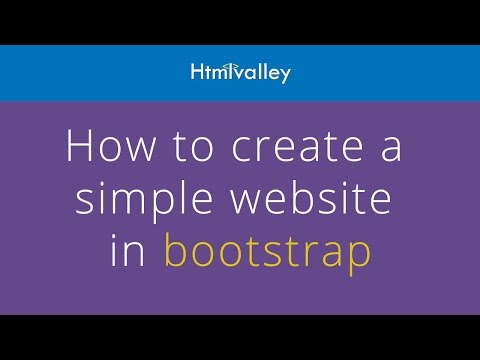 How to create a simple website in bootstrap tutorial