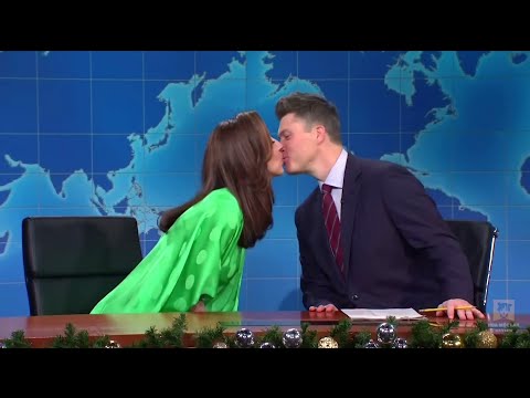 Weekend Update Host Colin Jost in Trouble Again After Caught Kissing A Lady On Stage
