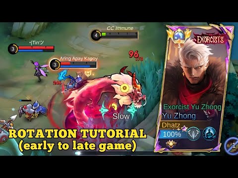 YU ZHONG BEST ROTATION GUIDE EARLY TO LATE GAME TUTORIAL (100% working)