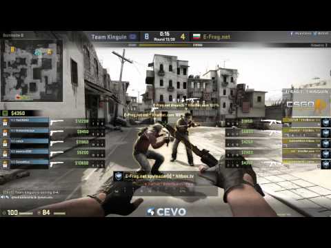 Team Kinguin vs. E-Frag.net - Game 3 (CEVO-P Placement Tournament CS:GO Season 8) - Helium & Metuz