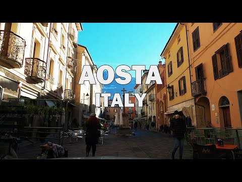Aosta, Italy - Driving Tour 4K