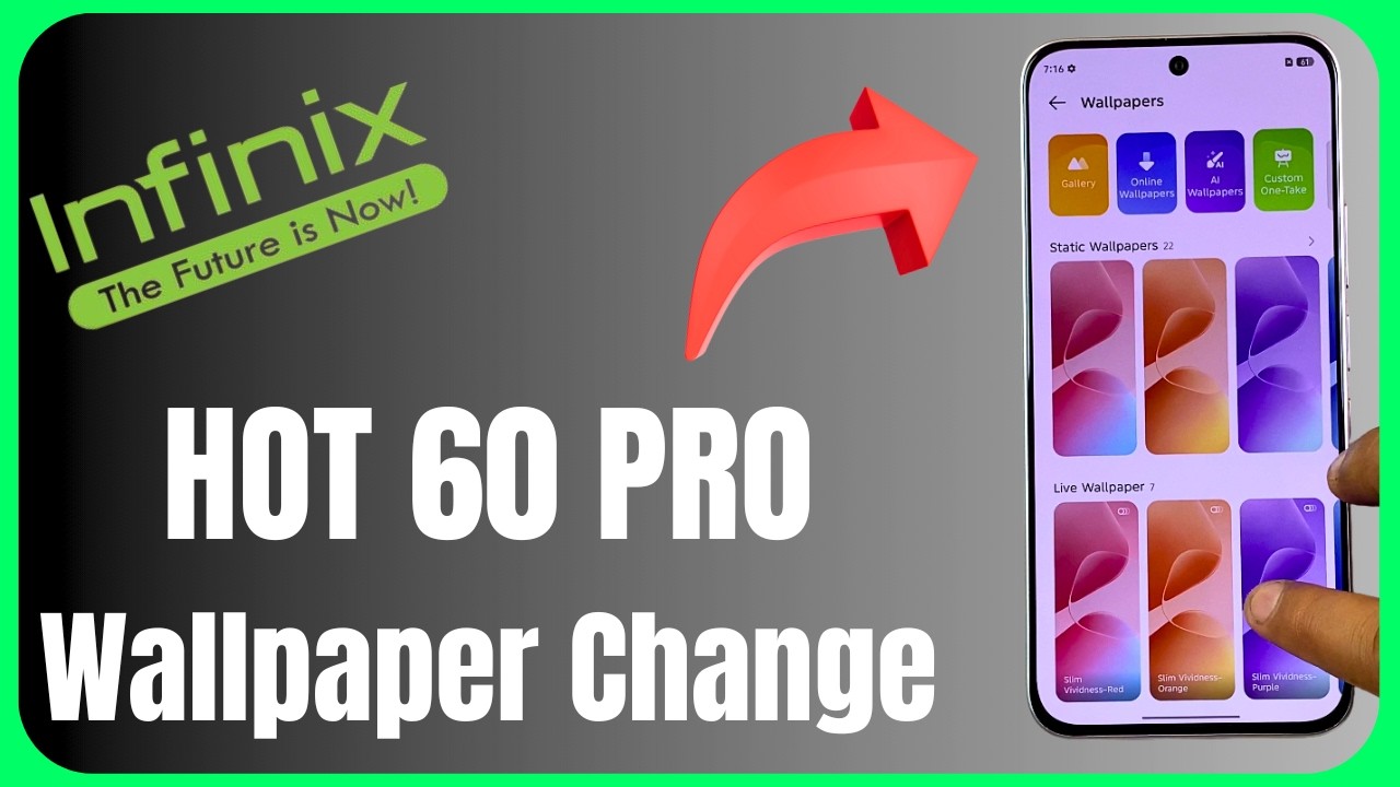 Customize Your Infinix Hot 60 Pro Home Screen Wallpaper