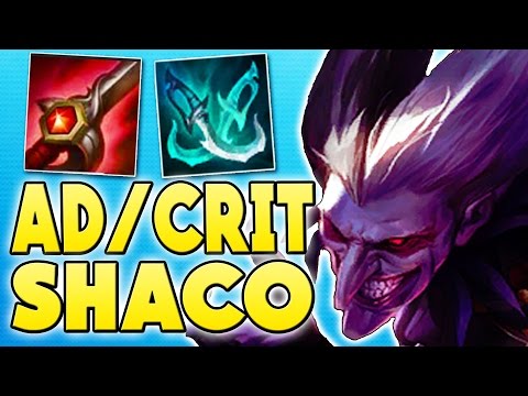 FULL AD/CRIT SHACO JUNGLE - Season 7 Gameplay League of Legends