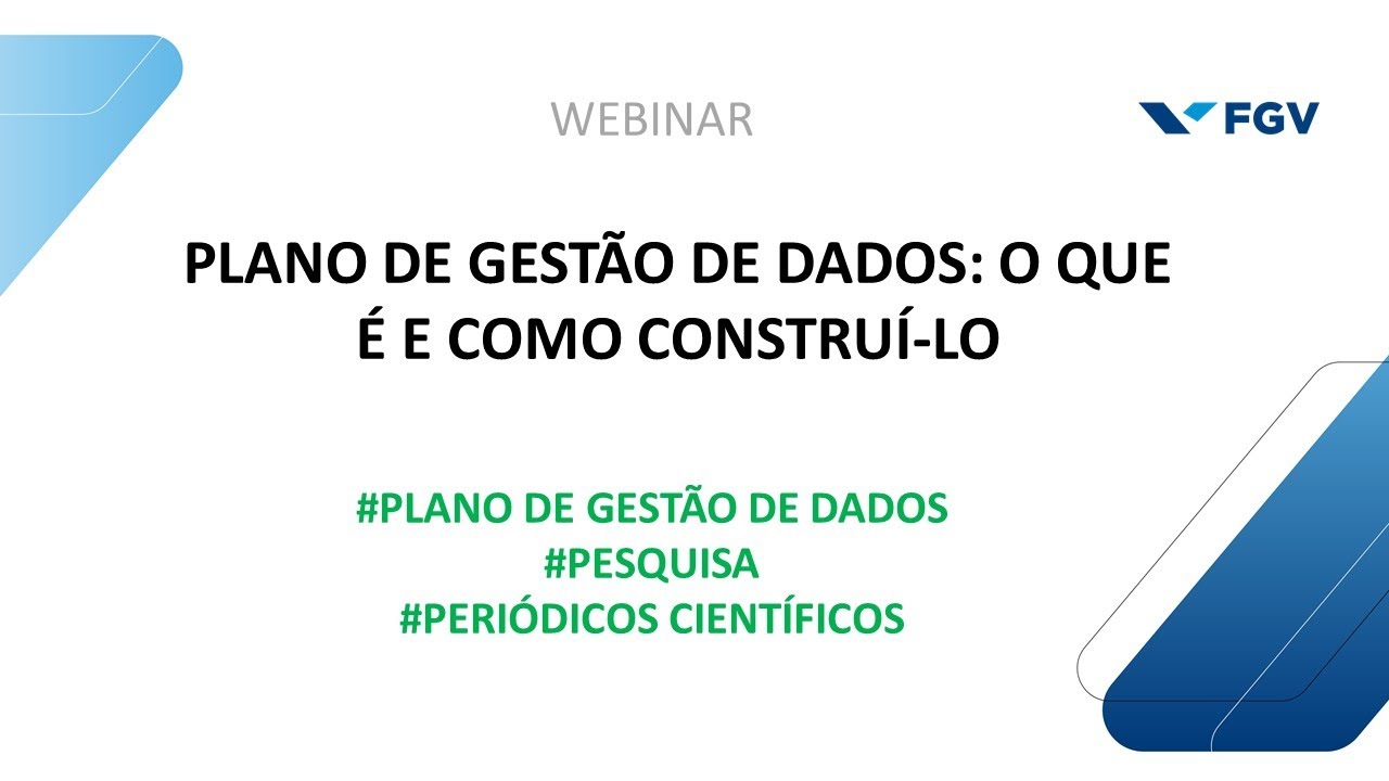 Webinar | Plano de Gestão de Dados: o que é e como construí-lo