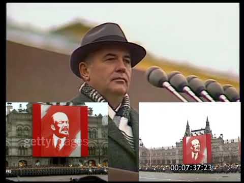 USSR Anthem (3 Footage Combined) | October Revolution Parade 1990