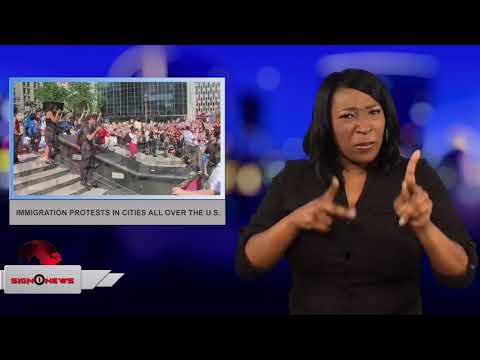 Immigration protests in cities all over the U.S. (ASL - 6.30.18)