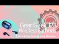 Gear Geek J28 Wireless Earbuds Unboxing, Setup and Review