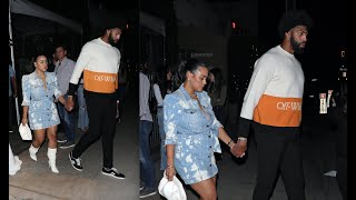 Anthony Davis celebrates wife Marlen P’s BDAY at Giorgio Baldi!