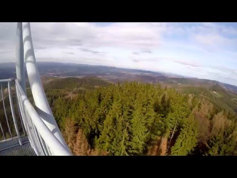 Rozhledna Doubrava (Loučka), březen 2016, GoPro