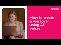 How to create voiceover using AI voices - Fliki