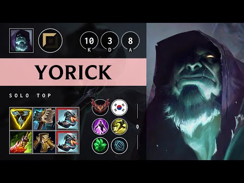Yorick Top vs Pantheon - KR Grandmaster Patch 25.08