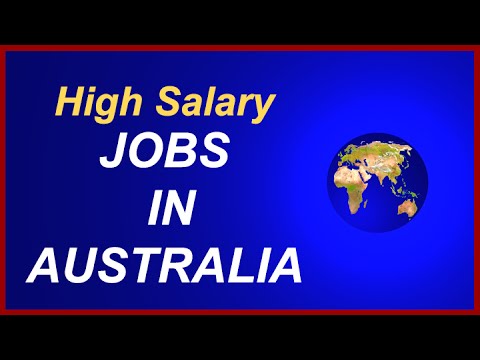 Jobs in Australia------High Salary Jobs