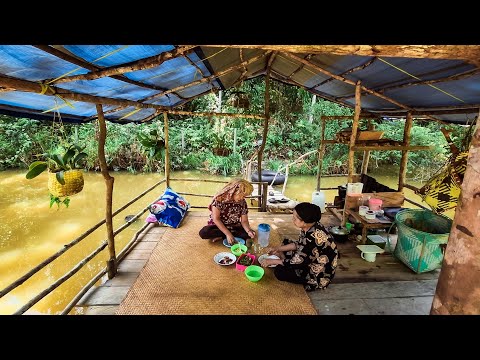 Hidup di Desa Dayak Pedalaman, Masak Makanan Aneh Tapi Enak, Berburu Sayur Liar & Cari Ikan Sungai