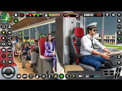Realistic City Bus Driving Simulator 2024 - Impossible Bus Driver Stunts Simulator - GamePlay