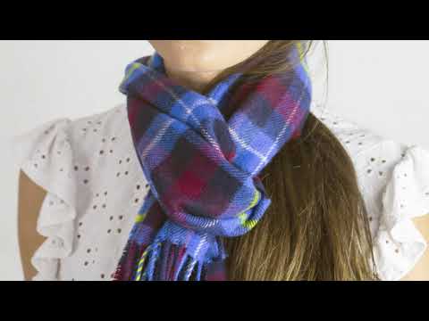 The Highland Titles Tartan Scarf, made from lambswool