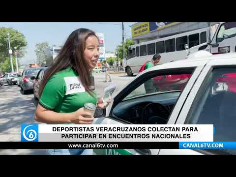 Deportistas veracruzanos colectan para participar en encuentros nacionales