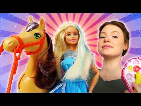 Barbie in Irenes Schönheitssalon. Puppen Video auf Deutsch. 2 Folgen am Stück
