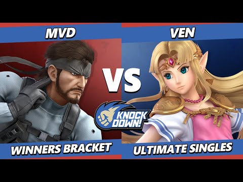 Knockdown 77 - MVD (Snake) Vs. Ven (Zelda) Smash Ultimate - SSBU