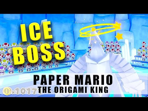 Paper Mario Ice Vellumental boss fight tips How to beat the polar bear boss