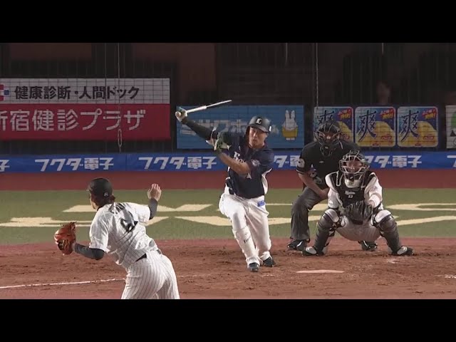 【5回表】ライオンズ・戸川 うれしいプロ初ホームランはライトポール際への同点弾!! 2019/5/31 M-L