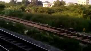 preview picture of video 'Train Entering Beautiful Kavali Railway Station'