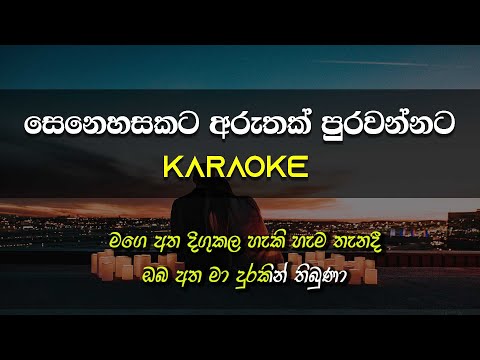 Senehasakata Aruthak | Karaoke | Without Voice | Asanka Priyamantha Pieris   | Gee LK
