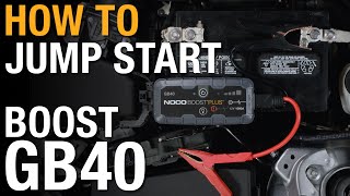 How to jump start using your NOCO Boost GB40