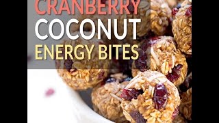 Cranberry Coconut Energy Bites