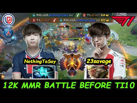 T1 23savage Monkey King vs PSG LGD NothingToSay Storm Spirit - 12K MMR Battle AT Ti10 Ranked Dota 2