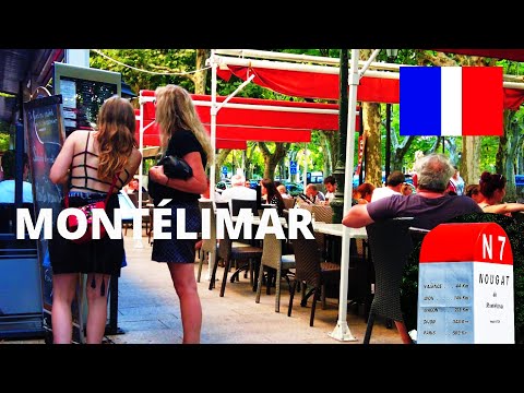 🇫🇷MONTÉLIMAR WALKING CITY, FRANCE 4K - HDR, N7 FRANCE ,LUCKY TRAVEL
