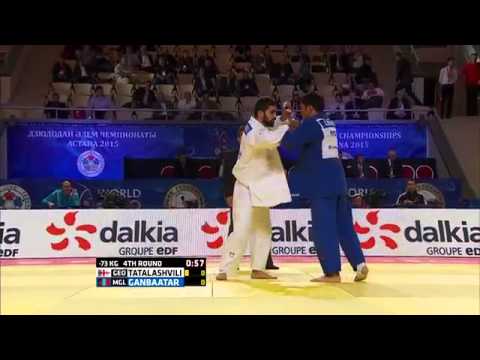 Odbayar Ganbaatar vs Nugzar Tatalashvili World Judo Championships 2015