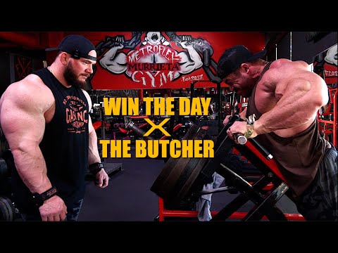 Win The Day X The Butcher | Hunter Labrada & Brett Wilkin Train BACK