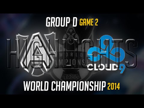 Alliance vs Cloud 9 Game 2 S4 Worlds Highlights  LoL World Championship 2014 S4 ALL vs C9