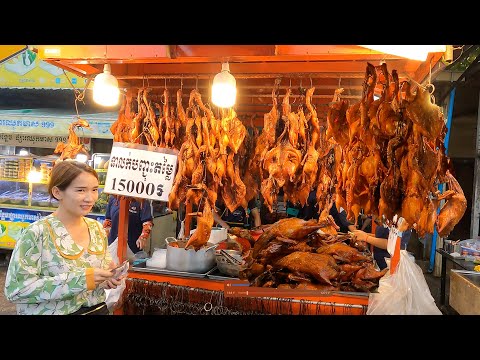 The Best Grilled Ducks For Dinner @Chhouk Meas Market in Phnom Penh City