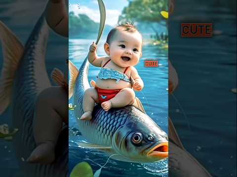 Cute...🥰😍 #cutebaby #cat #cartoon #biral.. 😍🤪🐟