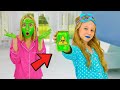 Nastya And Her Best Friend Pillow Fight At Pyjama Party