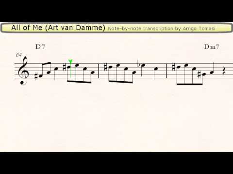 All of Me (Art van Damme) - Jazz Accordion Sheet music