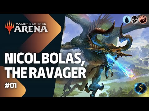 It's Showtime: Nicol Bolas, the Ravager 💧💀🔥 #01 - MTG Arena - Historic Brawl