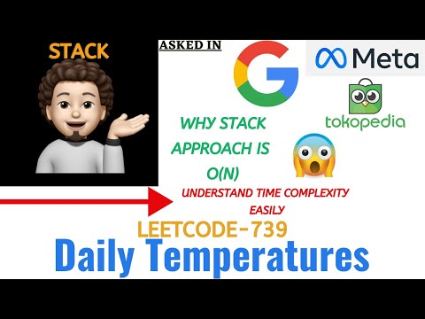 Daily Temperatures | Time Complexity Explained | Google | Leetcode 739